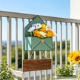 thumbnail image 6 of Metal Wall Flower Planter Envelope Shape - Iron Hanging Pot Vase, Farmhouse Vintage Centerpiece, Rustproof Indoor Outdoor for Home & Garden Decor, 6 of 6