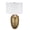 Gold#0, variant on Table Lamp D15x26.7" Black Aluminum Table Lamp with Two Varying Disc Accents and White Shade(Lamp Shade Assembly Required),LED Lamp
