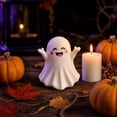 thumbnail image 3 of Halloween Party Decor, Spooky Home Decor, Cute Ghost Figurine, 7X7 Inch Ghost Student Decoration for Living Room Bedroom, Ghost Ornament for Halloween Events, 3 of 4