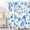 Blue, variant on Dino Themed Bathroom Shower Curtain - Tropical Rainforest Green Dinosaur Leaves Shower Curtain with Hooks, Waterproof Polyester Fabric, 72x84 Inch