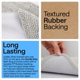 thumbnail image 4 of GORILLA GRIP Chenille Bath Rug 24x17, Rubber Back Quick Dry Washable Microfiber Bathroom Mats, Light Gray, 4 of 10