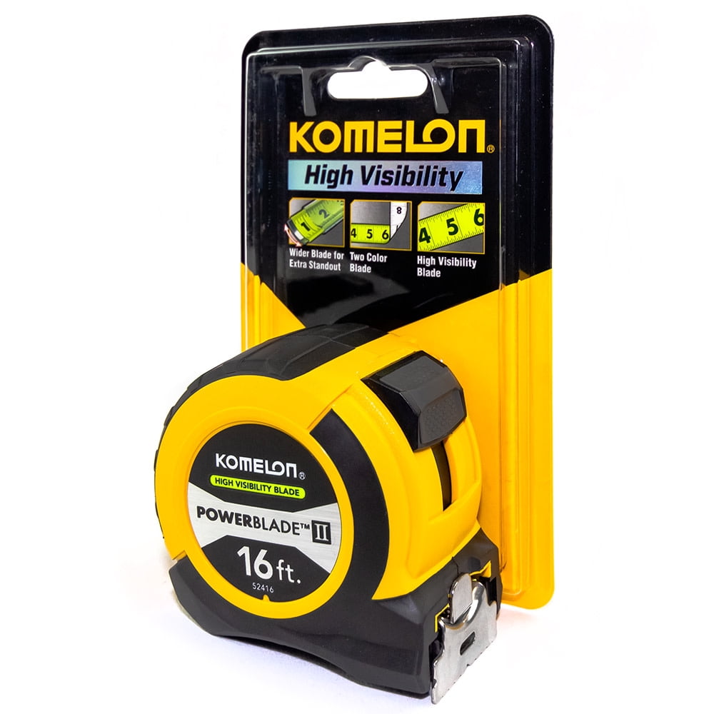 Komelon Powerblade II Tape Measure (16 ft x 1.06")