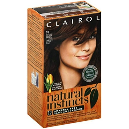Clairol Natural Instincts 5g 18 Pecan Medium Golden Brown Semi