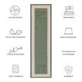 thumbnail image 6 of Safavieh Courtyard Justine Bordered Indoor/Outdoor Runner Rug, Dark Green/Beige, 2'3" x 8', 6 of 10
