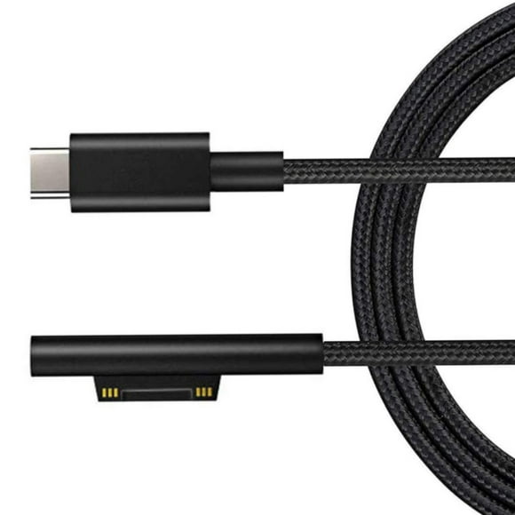 pitrice Type C to Surface Pro Connector Charging Cable PD Fast Charging Cable Charger Adapter for Microsoft Surface Pro6 Pro5 Pro4 Pro 3 male turn