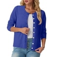thumbnail image 3 of Fall Cardigan Sweaters for Women Lightweight 2026 Long Sleeve Button Down Open Front Cardigan, M, 3 of 6