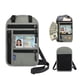 thumbnail image 3 of Porta pasaporte de viaje Mojoyce, organizador de tarjetas RFID, bandolera para el cuello (gris claro), 3 of 8