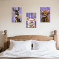 thumbnail image 2 of ZHONGYUTONG 3 Piece Farm Animal Wall Art Funny Highland Cow Donkey Pig Painting Animal and Flower Pictures Farmhouse Canvas Prints Home Decor Framed (12.00" x 16.00" x 3PCS), 2 of 5