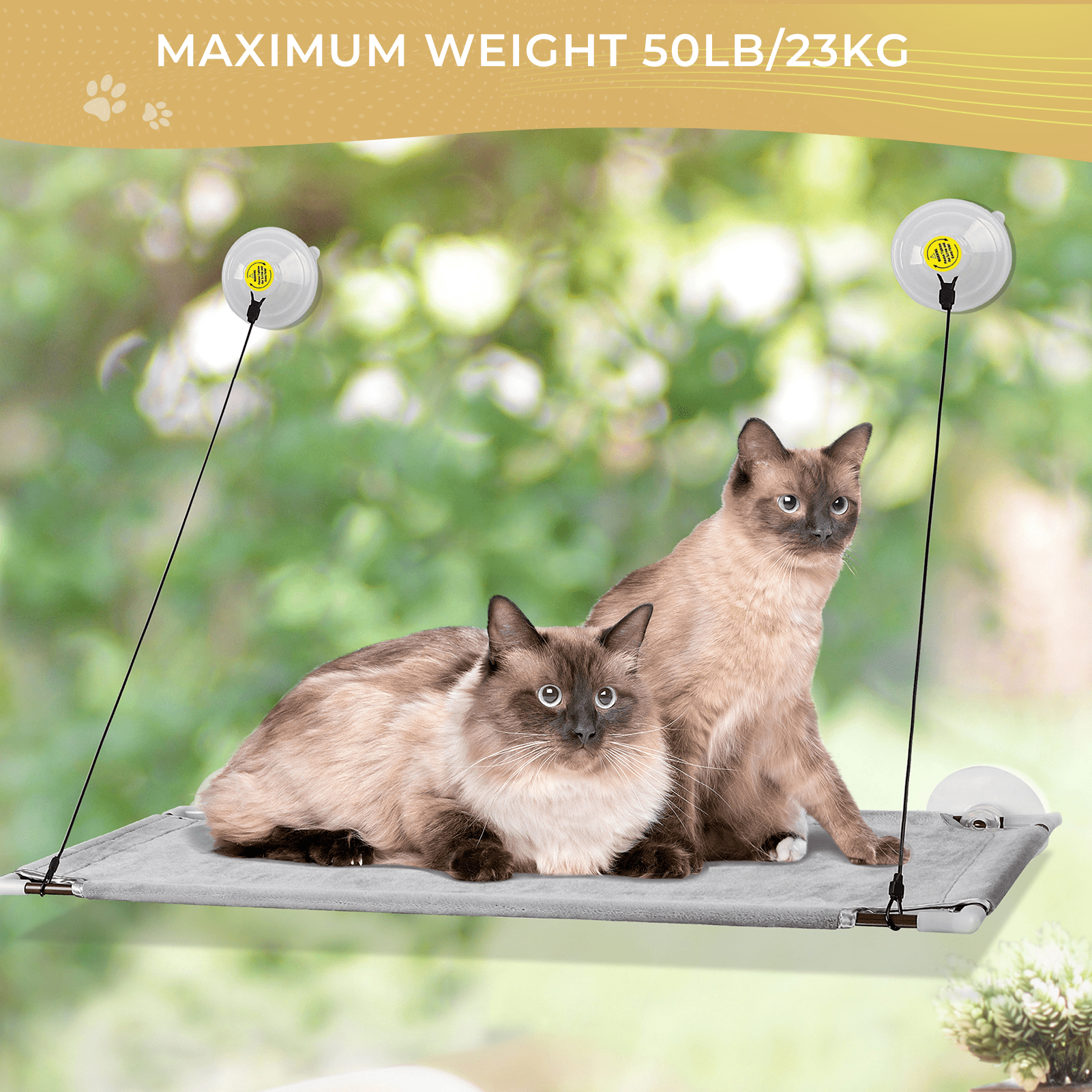 Cat Window Perch for Large Cat ,Morpilot Upgraded Cat Window Bed Seat 4