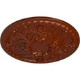thumbnail image 3 of Ekena Millwork 26"OD x 3"P Tristan Ceiling Medallion (Fits Canopies up to 5 1/2"), Hand-Painted Firebrick, 3 of 5