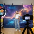Color Starry Sky Backdrop for Photography, Night Sky Nature Scenery ...