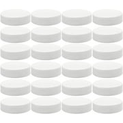 White Plastic Standard Mason Jar Lids (24-Pack) Lined Storage Caps