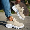 thumbnail image 6 of Mepaouo Women Tennis Running Shoes Breathable Platform Casual Sneakers Knit Nurse Work Walking Shoes, 6 of 9