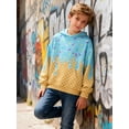thumbnail image 4 of Lanbubble Boys' 3D Graphic Pullover Hoodie Long Sleeve Hooded Sweatshirt with Kangaroo Pocket Sizes 7-14Y, 4 of 6