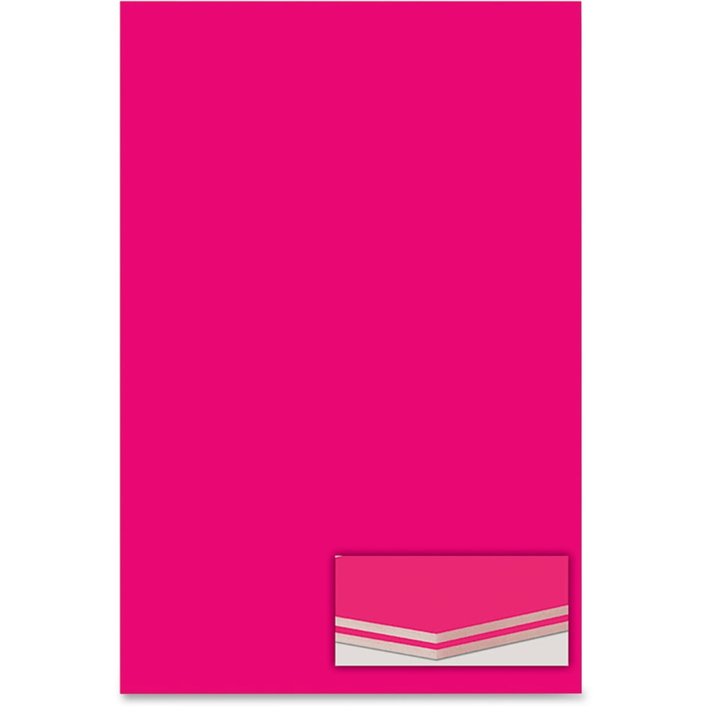 Elmer's Neon Color Foam Boards, Neon Pink, 10 / Carton (Quantity