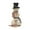 B, variant on Wooowa Christmas Fabric Snowman Figurine with Branches, Retro Top Hat Snowman Desktop Decoration Doll