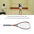 thumbnail image 3 of Squash Racquet, Transparent OversizedBeginner Carbon Squash Racket with Lightweight And Comfortable Foam Rubber Wrapped Handle, Sports Beginner Squash Racquet Set, 3 of 8