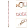 thumbnail image 3 of Unique Bargains 1 Pc Colorful Handbag Chain Strap 23.62" White Pink Acrylic, 3 of 5