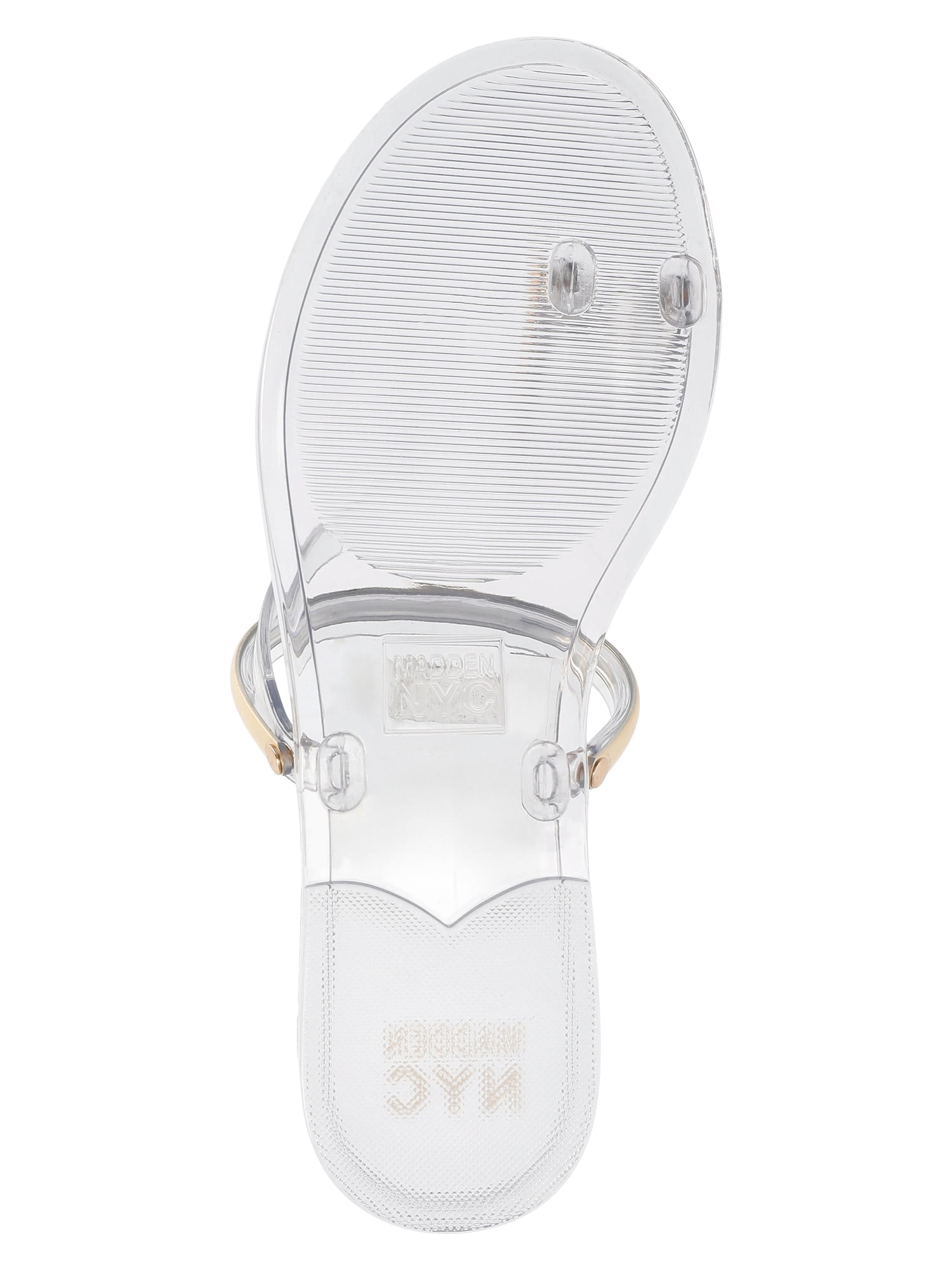Madden NYC Women's Toe Ring Jelly Slide Sandals