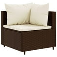 thumbnail image 6 of vidaXL Patio Lounge Set with Cushions Sectional Sofa Garden Backyard Poly Rattan, 6 of 175