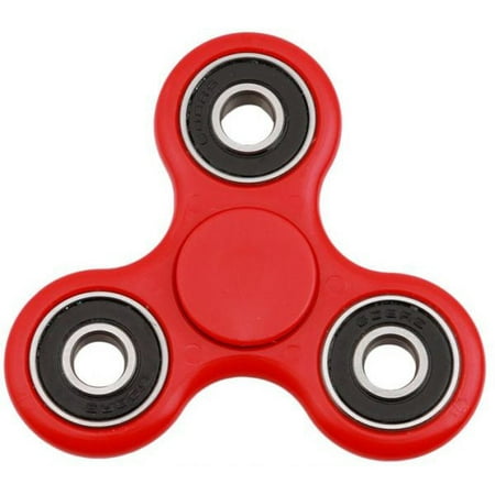Red Hand Spinner Fidget Toy EDC ADHD Ultra Durable High Speed Ceramic