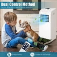 thumbnail image 4 of Costway Ashrae 8000 BTU Portable Air Conditioner & Dehumidifier Function Remote W/ Window Kit, 4 of 11