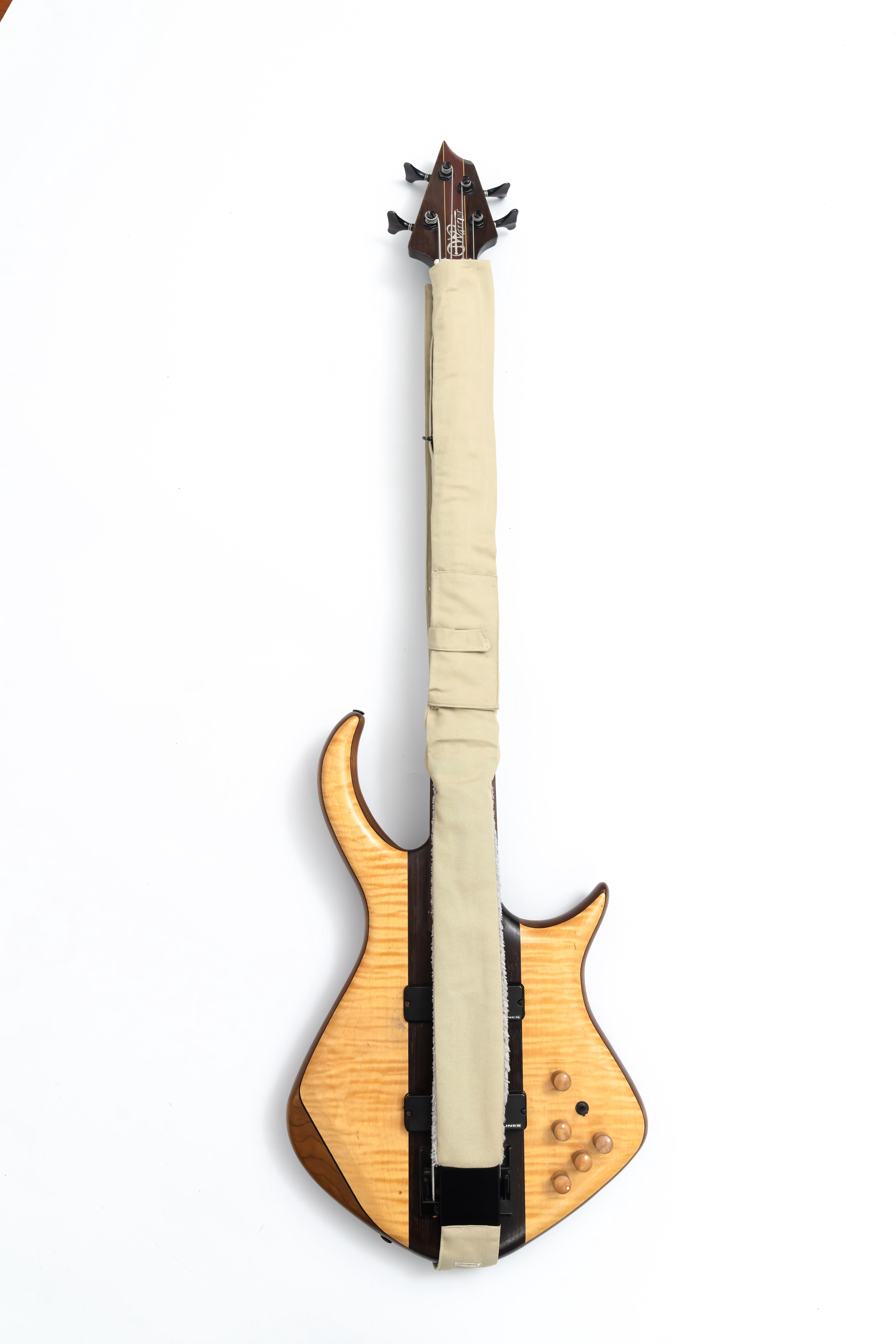 String Sling Bass Guitar Strap With Strap Locks Olympic White