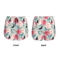 thumbnail image 5 of Lsque Roses and Butterflies Printed Women's Running Shorts with Liner Pockets,Elastic Quick Dry Workout Athletic Gym Yoga Shorts,Womens High Waist Shorts-, 5 of 9