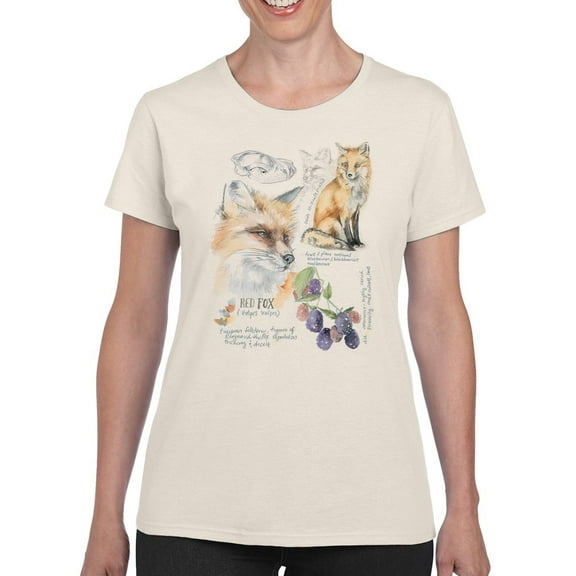 Wildlife Journals Iii T-Shirt Women -Jennifer Paxton Parker Designs, Female 5X-Large