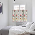 thumbnail image 3 of Spring Floral Kitchen Curtains Window Panels, Colorful Summer Flowers Vintage Botanical Insulated Window Treatment Curtain, Grommet Curtains for Bedroom/Living Room/Bathroom, 2 Piece 52"Wx72"L, 3 of 8