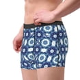 thumbnail image 2 of Disketp Vintage Blue Men's Boxer Briefs,Soft and Breathable Cotton Underwear with ComfortFlex Waistband, 2 of 7