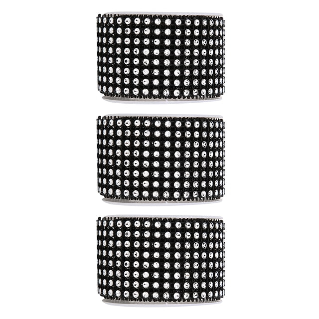 Oubit Rhinestone Mesh,3PCS Rhinestone Mesh Roll Clothes Decoration Rhinestone Ribbon Finely Tuned Performance