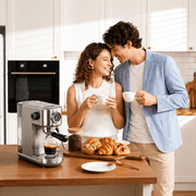 HiBREW 20 Bar Semi Automatic Espresso Machine for Home, Stainless Steel Coffee Maker with Steam Wand H10B