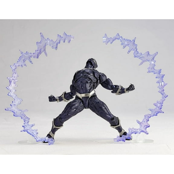 Figurecomplex Amazing Yamaguchi Black Panther, Approx. 6.7 inches (170 mm), ABS & PVC Painted Action Figure, Revoltech