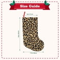 thumbnail image 3 of Picia Leopard Print Pattern Christmas Stockings, 18 Inches Knit Christmas Stockings, Stockings Christmas Cable Knitted Xmas Hanging Stockings, 3 of 8