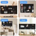 thumbnail image 3 of YIQXKOUY 22" x 22" Pegboard Combination Wall Organizer Kit Including 4 Pieces Peg Board and 36 Accessories Modular Hanging Wall Mount Display Peg Board Panel Kits for Home, Bedroom, Office, Bathroom, 3 of 8