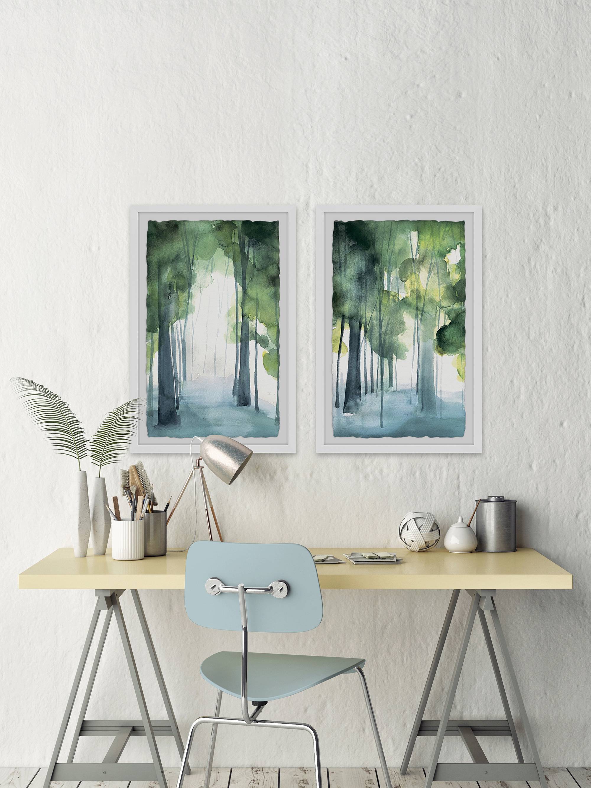 Marmont Hill Through the Haze II Diptych by Christine Lindstrom