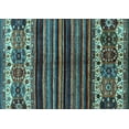 thumbnail image 1 of Ahgly Company Indoor Rectangle Abstract Light Blue Modern Area Rugs, 8' x 12', 1 of 4