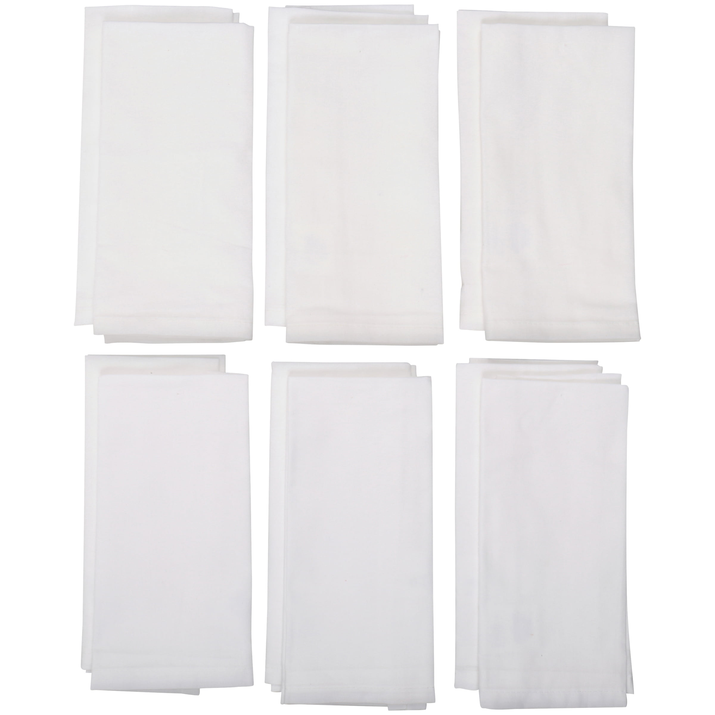 J Banquet 18” x 18” Perfect for Events Durable Washable & Reusable Fabric Napkin with Hemmed Edges Adler Cloth Dinner Table Napkins Hotel & Home Use WHITE Restaurant 12 Pack Luxuriously Soft & Hotel Quality Poly-Cotton Napkins
