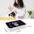 thumbnail image 5 of Leo PU Leather Necklace Holder with Removable Compartment and Portable Organizer Box Jewelry Display Case Jewelry Boxes, 5 of 6