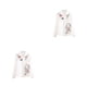 thumbnail image 2 of Qarigey Camisas de mujer Tallas grandes Camisa blanca Flor de manga larga Botonadura elegante Fiesta de negocios Blusa deportiva M M,1522 Blanco 2piezas, 2 of 6