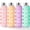 4-Pack 18oz Mint, variant on Glass Juice Bottles with Lids and Silicone Sleeves 18 oz, 4-Pack Reusable Clear Glass Water Bottles with Stainless Steel Airtight Cap for Juicing, Refrigerator, BPA Free Leak-Proof Drinking Jar