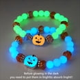 thumbnail image 3 of Luces de Halloween, joyería europea y para parejas de Halloween, nueva cadena de cuentas luminosas para fiestas navideñas, pulsera luminosa con cara de fantasma y calabaza, pulsera noctilucente de Hal, 3 of 7