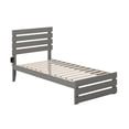 thumbnail image 2 of AFI Oxford 14" Twin Wood Platform Bed Frame with Headboard and Footboard, Grey, 2 of 6