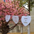 thumbnail image 2 of Bandera Del Empavesado Del Corazón Blanco Es Dulce Decoración Del Banquete De Boda De Zulema Bandera del empavesado de la boda, 2 of 7