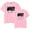 Pink, variant on James Arthur Unisex retro casual loose summer short sleeved T-shirt top