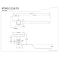 thumbnail image 2 of Kingston Brass KTNX2 Hamilton Front Mount Toilet Tank Lever in Polished Brass, 2 of 5