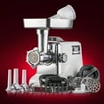 thumbnail image 5 of STX International Turboforce 3000 Series Electric Meat Grinder – 3-Speed, 3000W Max Power, Size #12, Includes 4 Grinding Plates, 3 Sausage Stuffing Tubes, Kubbe Attachment, & More, 5 of 5