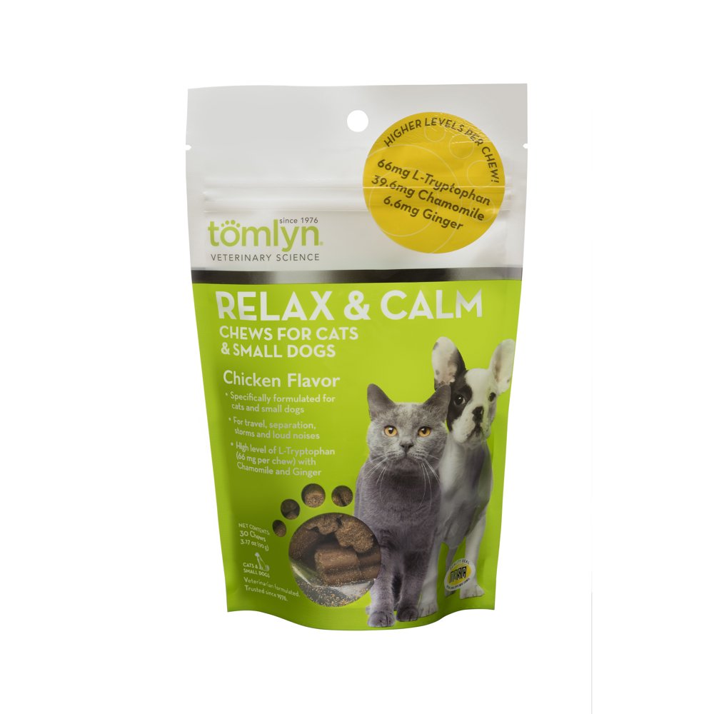 Tomlyn Relax & Calm Supplement for Small Dogs & Cats, 30 Ct. Walmart
