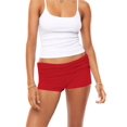 thumbnail image 4 of LMLYSoH Women Mini Shorts Solid Color Ruched Low Rise Tight Shorts Casual Booty Shorts Summer Streetwear, 4 of 9
